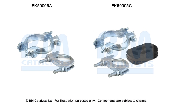 Uitlaat montageset Bm Catalysts FK50005