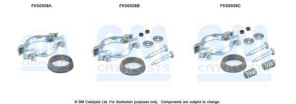 Uitlaat montageset Bm Catalysts FK50008