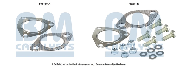 Uitlaat montageset Bm Catalysts FK50011