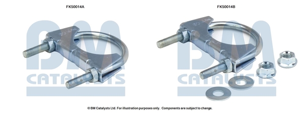 Uitlaat montageset Bm Catalysts FK50014