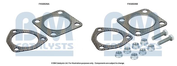 Uitlaat montageset Bm Catalysts FK50026