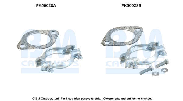 Uitlaat montageset Bm Catalysts FK50028