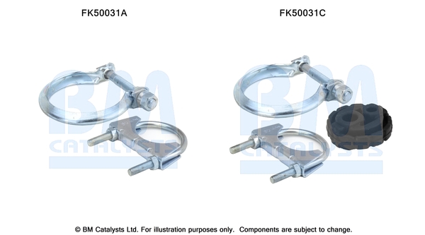 Uitlaat montageset Bm Catalysts FK50031