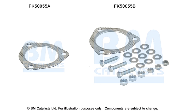 Uitlaat montageset Bm Catalysts FK50055