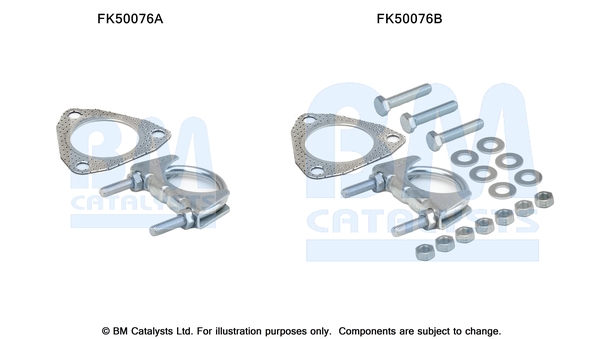 Uitlaat montageset Bm Catalysts FK50076