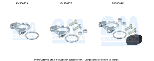 Uitlaat montageset Bm Catalysts FK50087