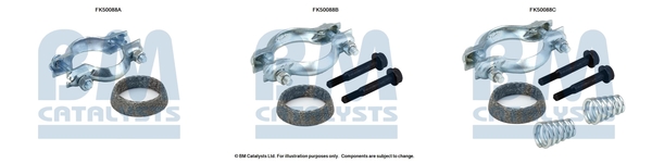 Uitlaat montageset Bm Catalysts FK50088