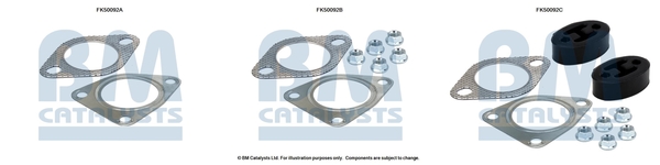 Uitlaat montageset Bm Catalysts FK50092