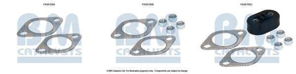 Uitlaat montageset Bm Catalysts FK50105