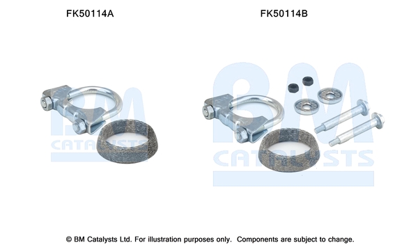 Uitlaat montageset Bm Catalysts FK50114