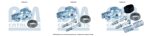 Uitlaat montageset Bm Catalysts FK50121