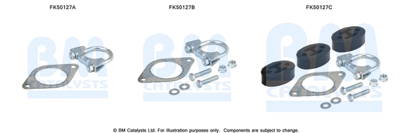 Uitlaat montageset Bm Catalysts FK50127