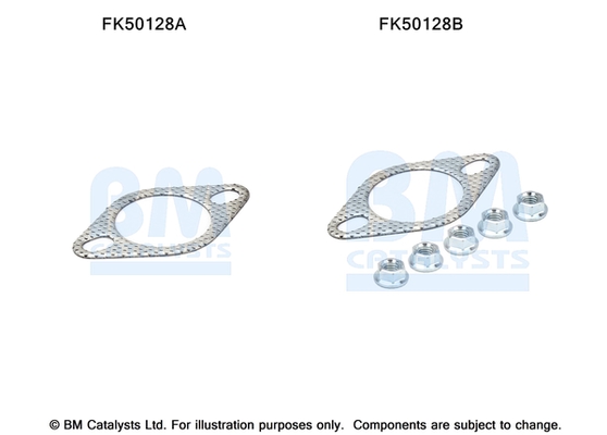 Uitlaat montageset Bm Catalysts FK50128