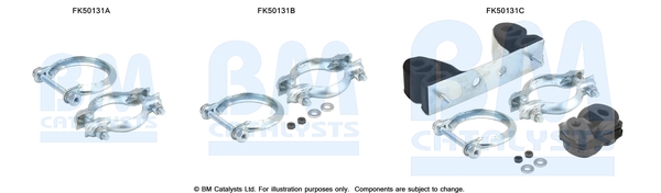 Uitlaat montageset Bm Catalysts FK50131