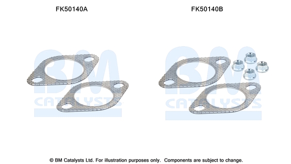 Uitlaat montageset Bm Catalysts FK50140