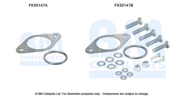 Uitlaat montageset Bm Catalysts FK50147