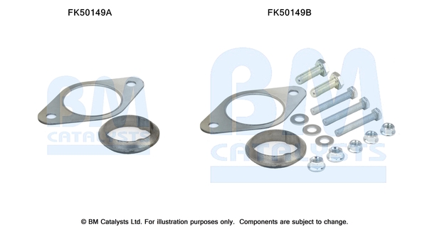 Uitlaat montageset Bm Catalysts FK50149