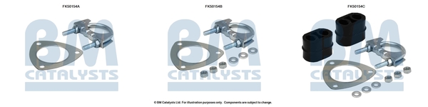 Uitlaat montageset Bm Catalysts FK50154