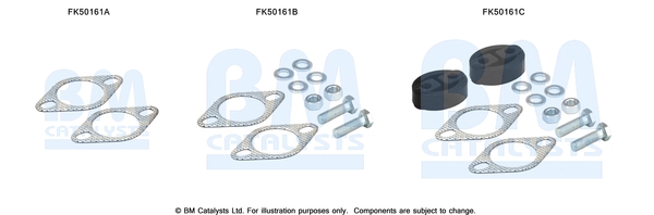 Uitlaat montageset Bm Catalysts FK50161