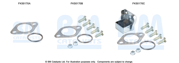 Uitlaat montageset Bm Catalysts FK50170