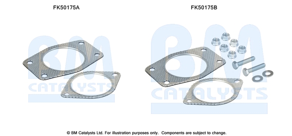 Uitlaat montageset Bm Catalysts FK50175