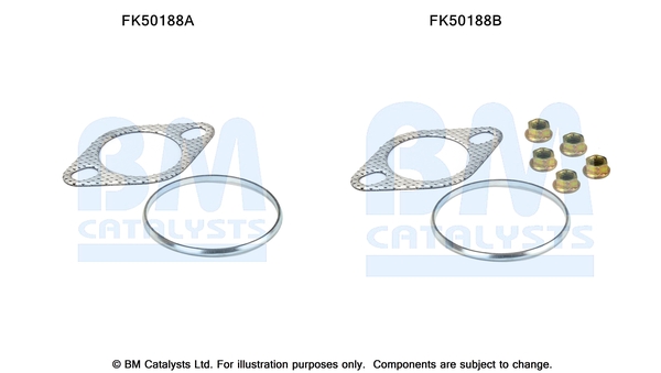 Uitlaat montageset Bm Catalysts FK50188