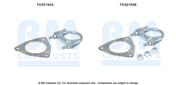 Uitlaat montageset Bm Catalysts FK50194