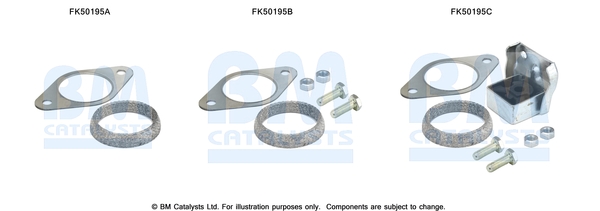 Uitlaat montageset Bm Catalysts FK50195