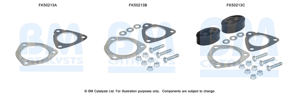 Uitlaat montageset Bm Catalysts FK50213