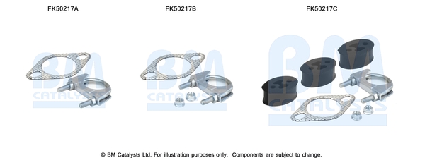 Uitlaat montageset Bm Catalysts FK50217