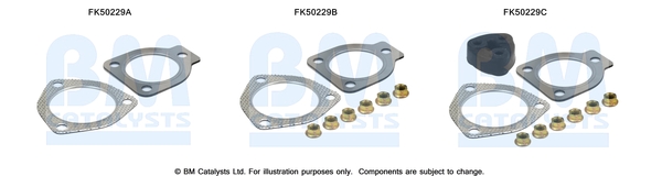 Uitlaat montageset Bm Catalysts FK50229