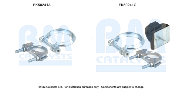 Uitlaat montageset Bm Catalysts FK50241