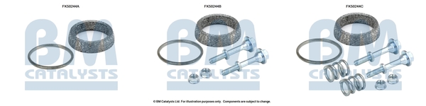 Uitlaat montageset Bm Catalysts FK50244