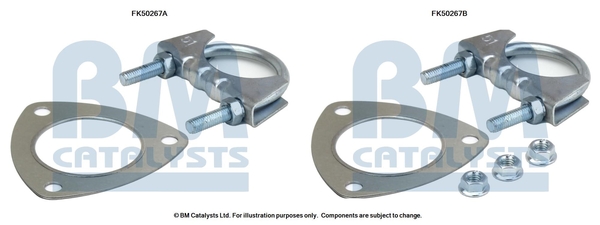 Uitlaat montageset Bm Catalysts FK50267