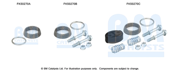 Uitlaat montageset Bm Catalysts FK50270