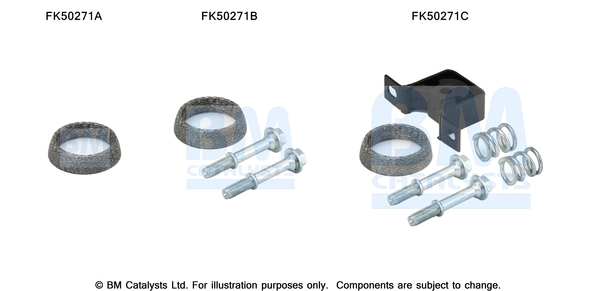 Uitlaat montageset Bm Catalysts FK50271