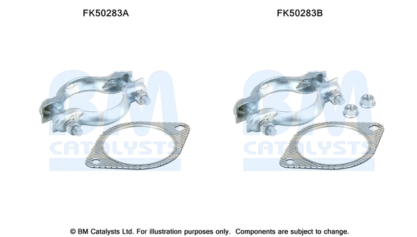 Uitlaat montageset Bm Catalysts FK50283