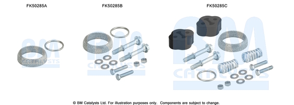 Uitlaat montageset Bm Catalysts FK50285