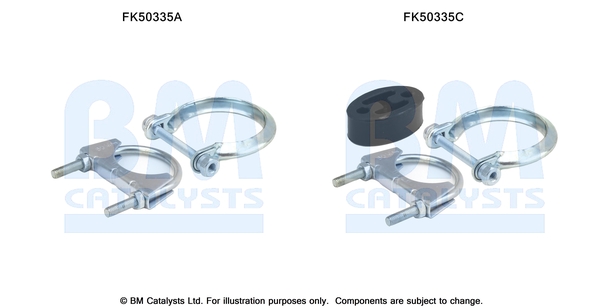 Uitlaat montageset Bm Catalysts FK50335