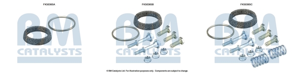 Uitlaat montageset Bm Catalysts FK50365