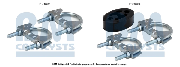 Uitlaat montageset Bm Catalysts FK50379