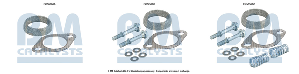 Uitlaat montageset Bm Catalysts FK50388