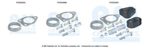 Uitlaat montageset Bm Catalysts FK50390