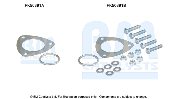 Uitlaat montageset Bm Catalysts FK50391