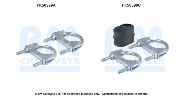 Uitlaat montageset Bm Catalysts FK50399