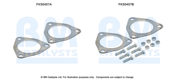 Uitlaat montageset Bm Catalysts FK50407