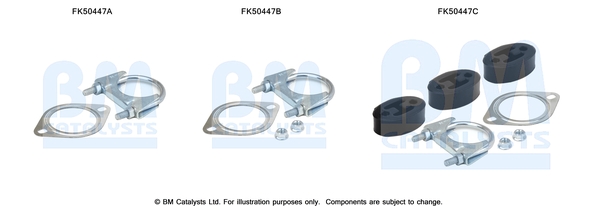 Uitlaat montageset Bm Catalysts FK50447