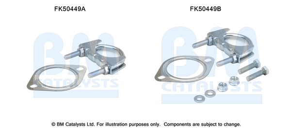 Uitlaat montageset Bm Catalysts FK50449