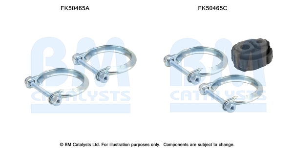 Uitlaat montageset Bm Catalysts FK50465