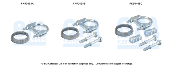 Uitlaat montageset Bm Catalysts FK50468